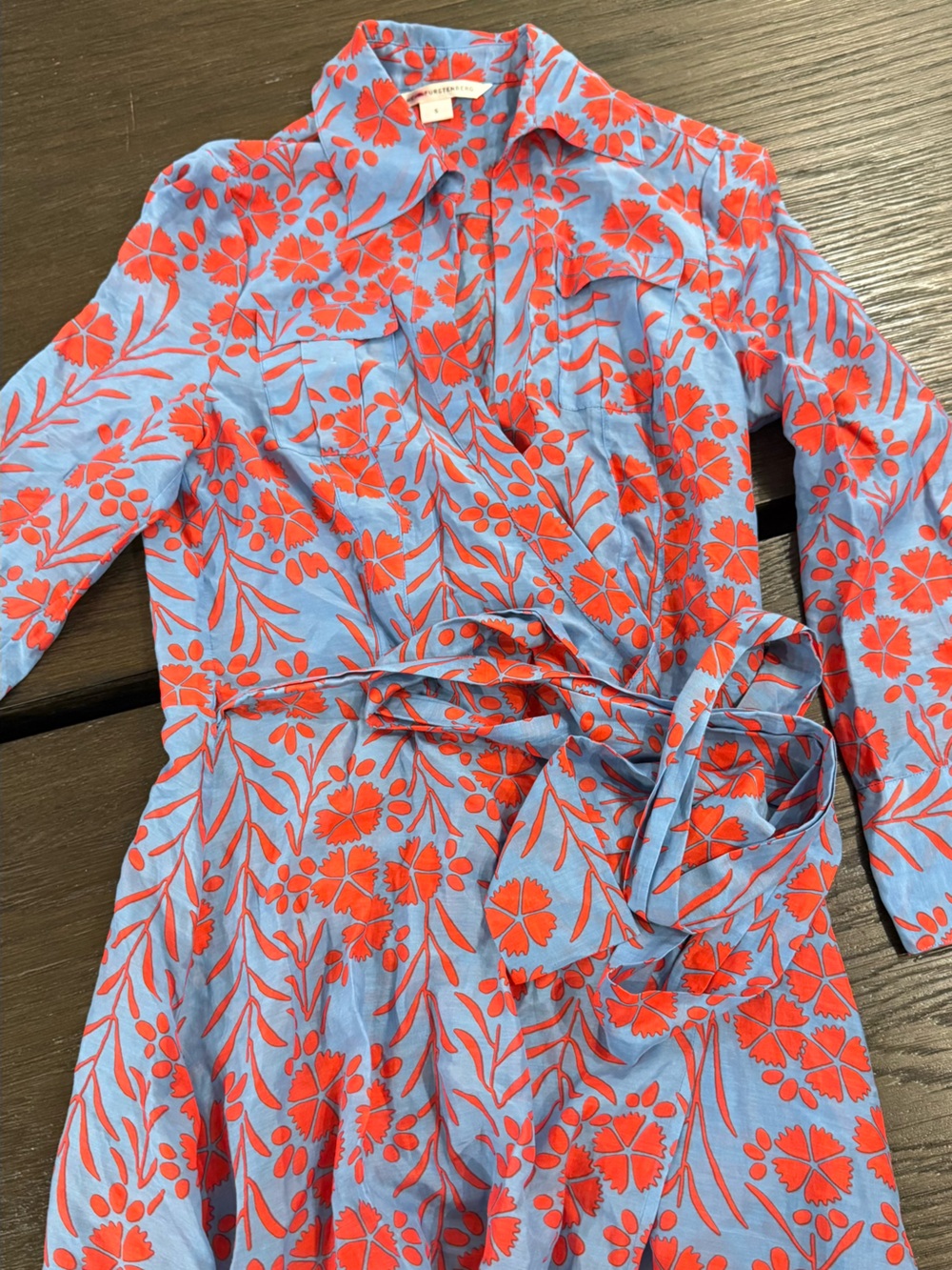 DVF maxi wrap summer dress